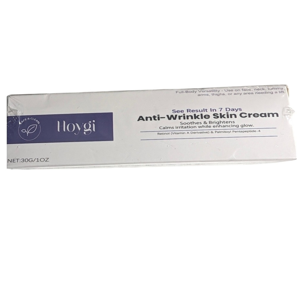 Hoygi Anti-Wrinkle Skin Cream Retinol & Peptide Firming Moisturizer 1oz NIB